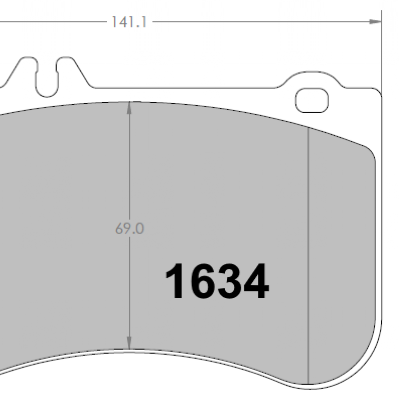 Sprint / medium distance compound with good bite. Race brake pads - Mercedes-Benz
A45S / CLA45 / GLA45
front brake pad